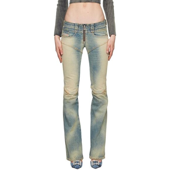 Diesel Belthy Bootcut Flare Low Rise Jeans in Blue 28 Womens Denim Pants - Picture 15 of 15